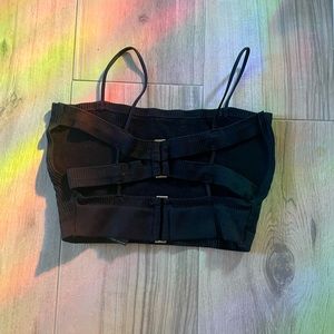 Urban outfitters black crop top.